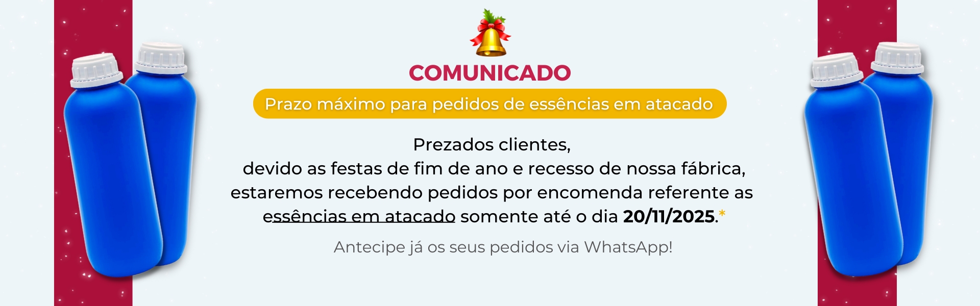 COMUNICADO - PRAZO ESSÊNCIAS EM ATACADO 2025.