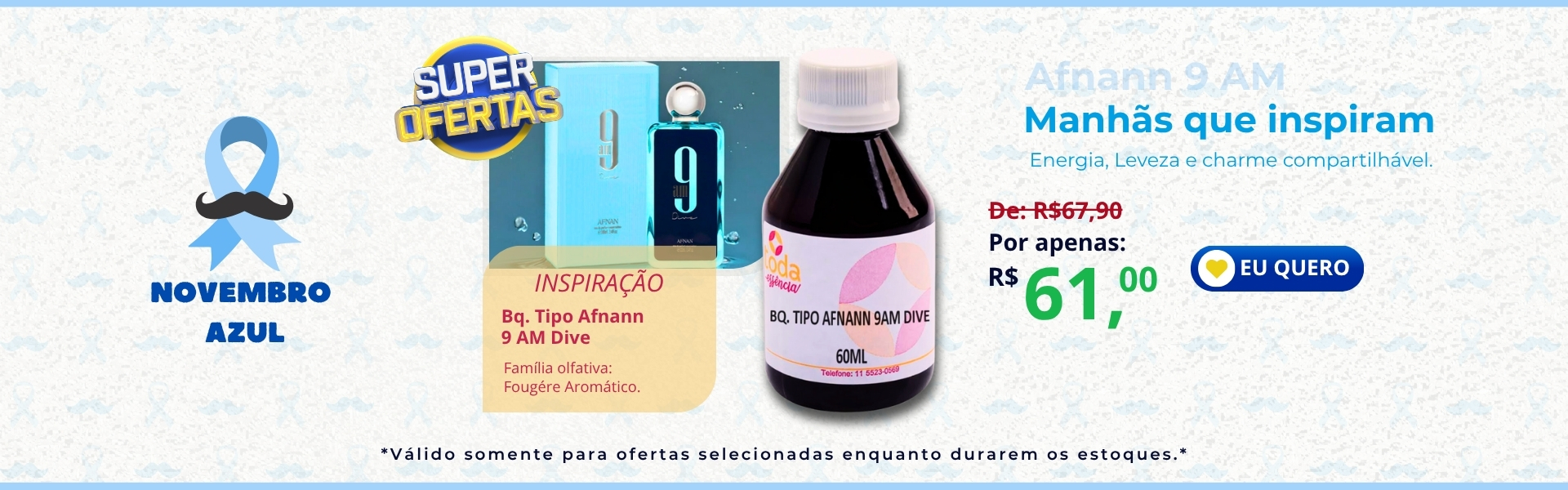 BQ. TIPO AFNANN 9 AM DIVE - 60 ML