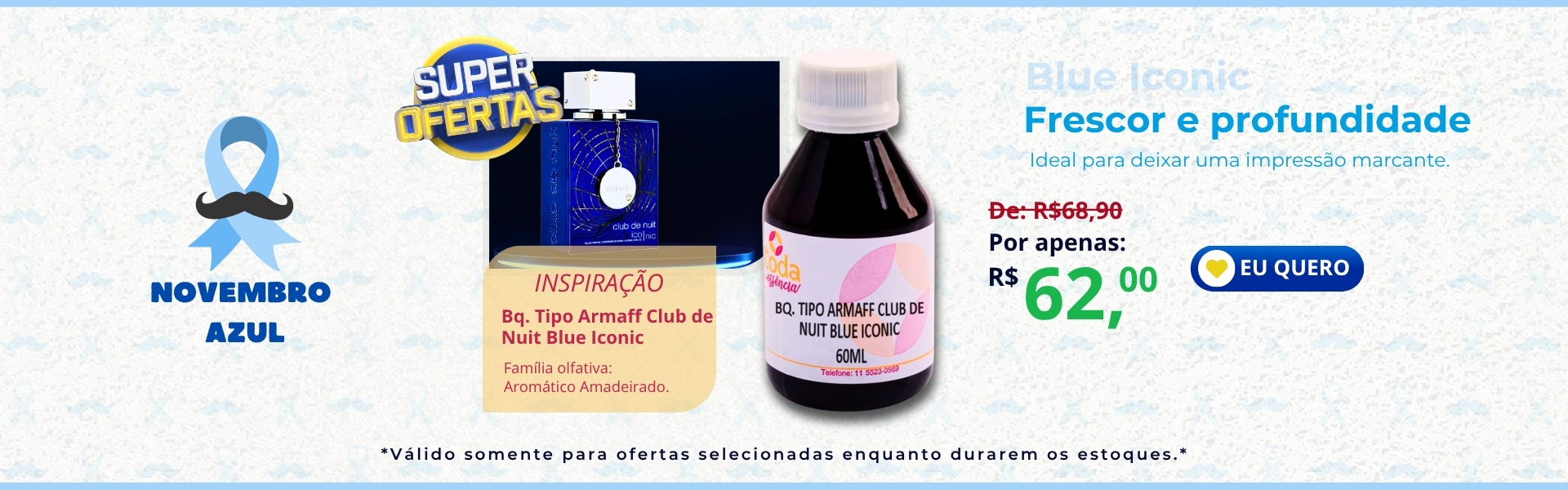 BQ. TIPO ARMAFF CLUB DE NUIT BLUE ICONIC - 60 ML