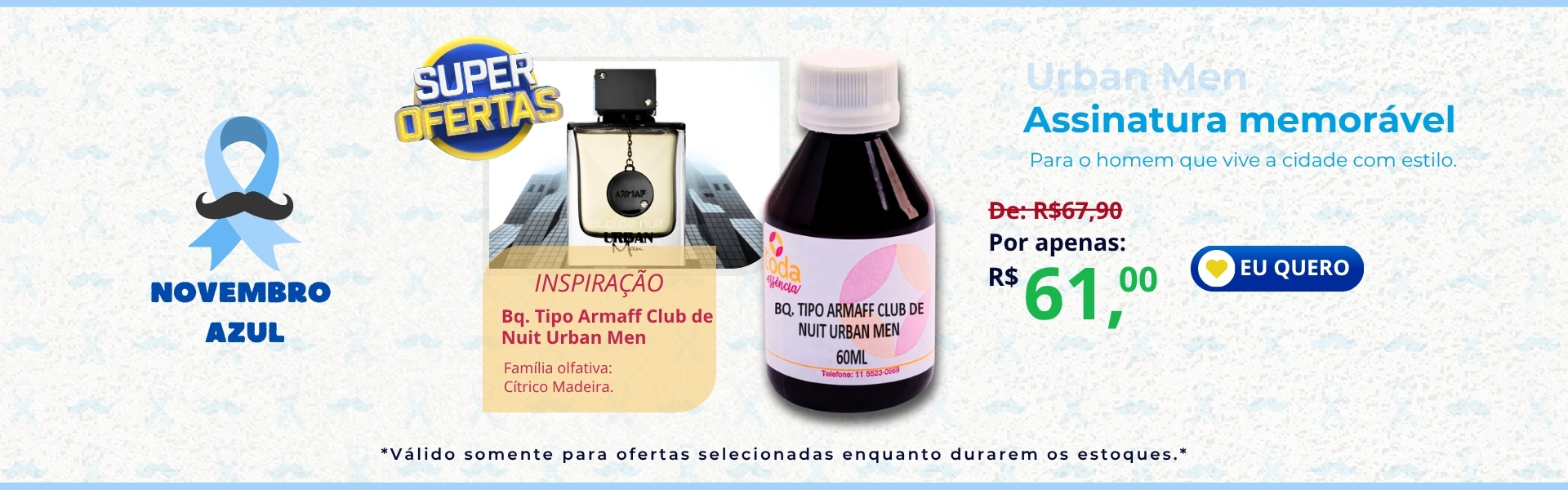 BQ. TIPO ARMAFF CLUB DE NUIT URBAN MEN - 60ML