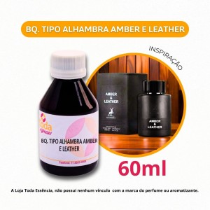 BQ. TIPO ALHAMBRA AMBER E LEATHER - 60 ML