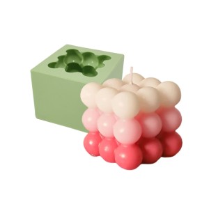 MOLDE DE SILICONE CUBO BOLINHAS GRANDE - REF. 156
