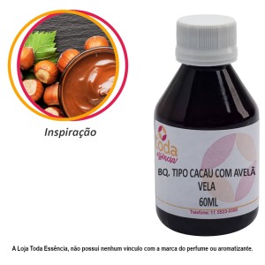 BQ. TIPO CACAU COM AVELÃ VELA - 60 ML