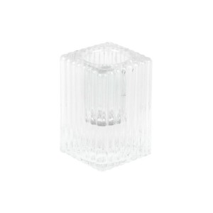 PORTA VELA DE VIDRO M. 4X4X6cm - REF. DAM136