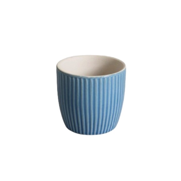 VASO DECOR. DE CERAMICA 7X6,5CM AZUL - REF. DVA536AZ