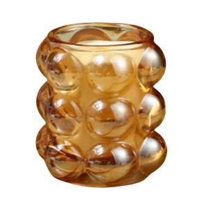 VELA PERFUMADA C/ SUPORT. DE VIDRO 6.5X9CM MEL - REF. DAM149MEL