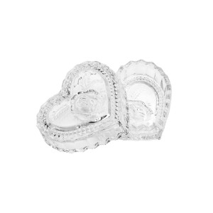 POTICHE CRISTAL CORACAO 8X6,5X4CM - REF. 7483