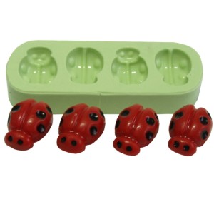 MOLDE DE SILICONE JOANINHA 4 CAV. - 4784