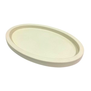 BANDEJA DE RESINA - BRANCA OVAL