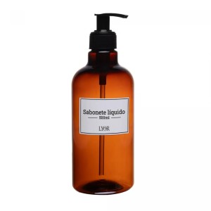 PORTA SABONETE LIQ. DE PLASTICO C/PUMP VINTAGE 500ML - REF.. 220279