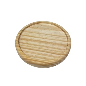 BANDEJA DE MADEIRA REDONDA 17CM - REF. BR17