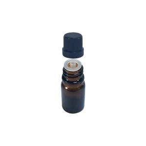 FRASCO 10ML AMBAR C/ TAMPA E GOTEJADOR
