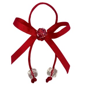 LAÇO REGULAR GORGURÃO 3 PEDRAS - VERMELHO