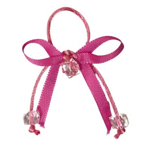 LAÇO REGULAR GORGURÃO 3 PEDRAS - ROSA ESCURO