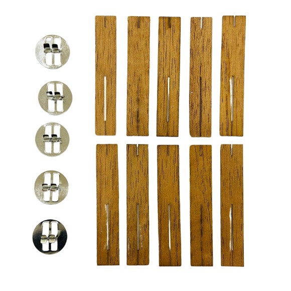 KIT PAVIO DE MADEIRA C/ 5 UN - 8CM