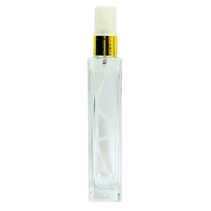 VIDRO CRISTAL TORRE LISO C/ VALVULA DOURADA 50 ML R.18 /410