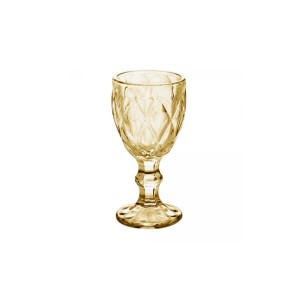 TAÇA  DE VIDRO AMBAR METALIZADO DIAMOND 60ML - REF. 2967