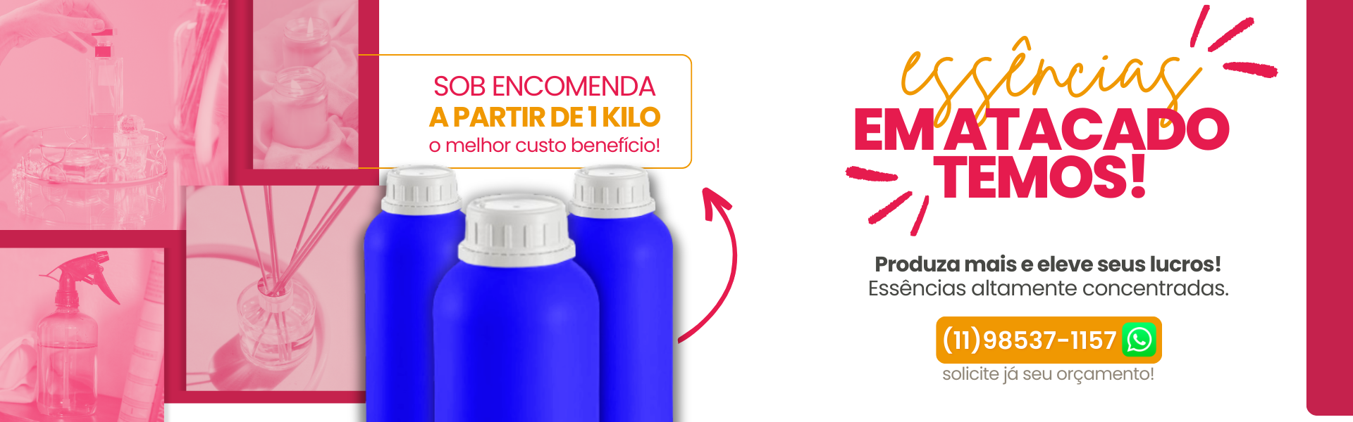 Essências em Atacado - Sob Encomenda - Toda Essência